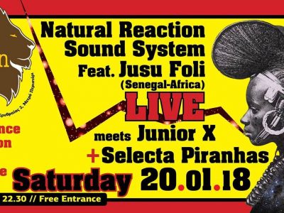 Jusu Foli - Senegal LIVE, plus Junior X Vs. Selecta Piranha