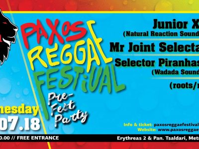 Paxos Reggae Festival PRE FEST Party