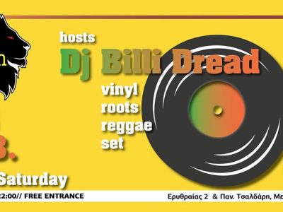 Zion hosts DJ Billi Dread - Strictly Vinyl Roots Reggae Set